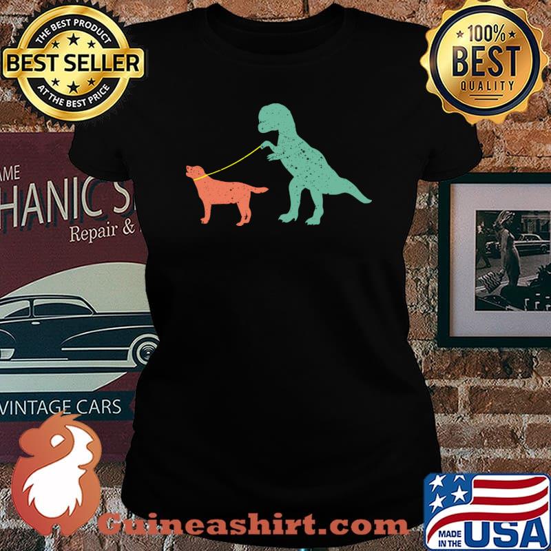Labrador Dinosaur dog lover T-Shirt Laides tee