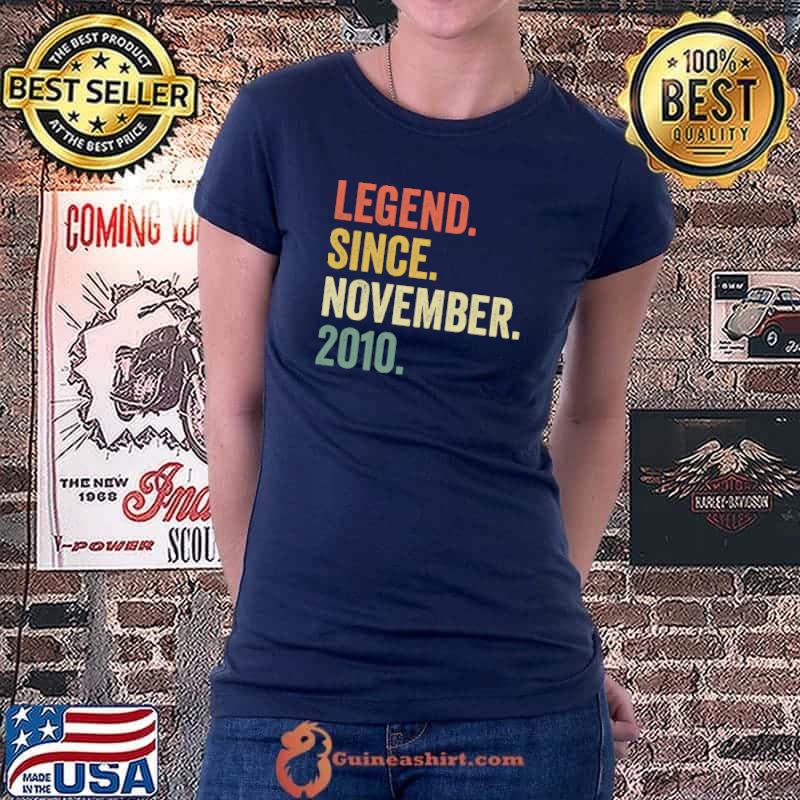 Legend Since November 2010 Born In 11h Birthday 11 Years Old Vintage Essential T-Shirt Ladiestee
