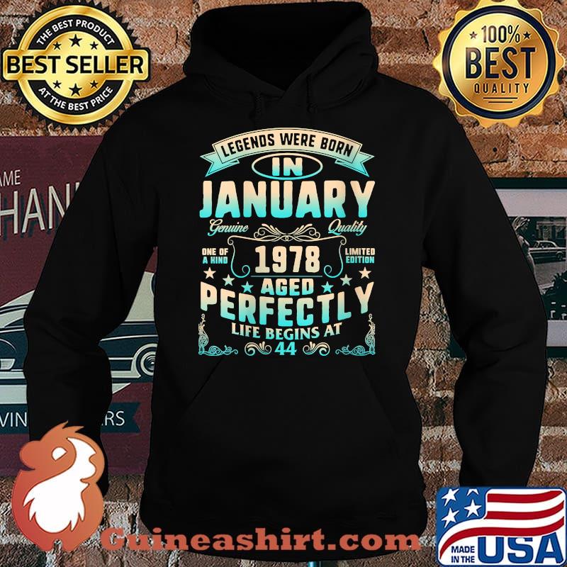 Legends Were Born In January 1978 44th Birthday Men Vintage T-Shirt Hoodie