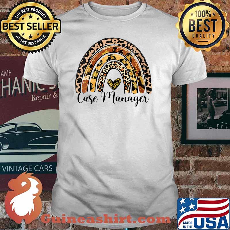 Leopard Rainbow Case Manager Social Services Halloween T-Shirt