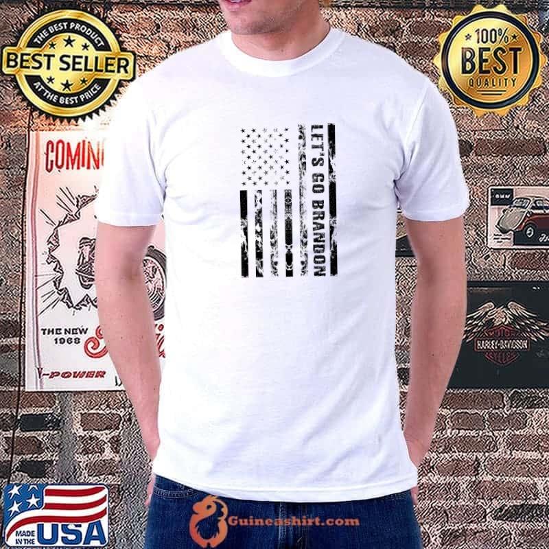 Let's Go Brandon American Flag Impeach Biden Anti Liberal T-Shirt Unisex