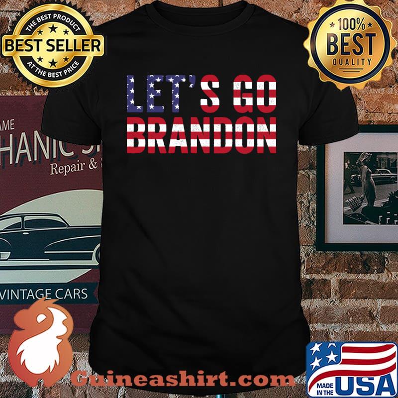 Let's Go Brandon American Flag Meme T-Shirt