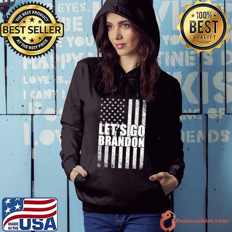 Let's Go Brandon Conservative Anti Liberal US American Flag T-Shirt