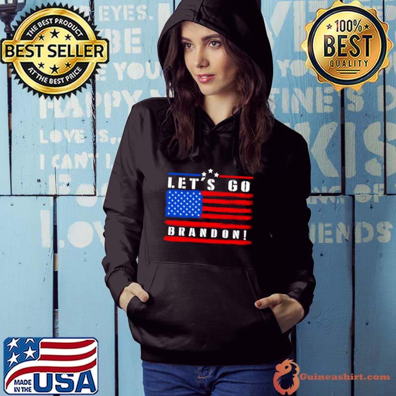 Let's Go Brandon Conservative Anti-Liberal vintage US Flag T-shirt