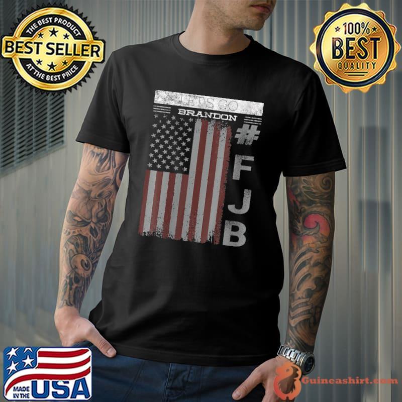Let's Go Brandon FJB American flag T-Shirt