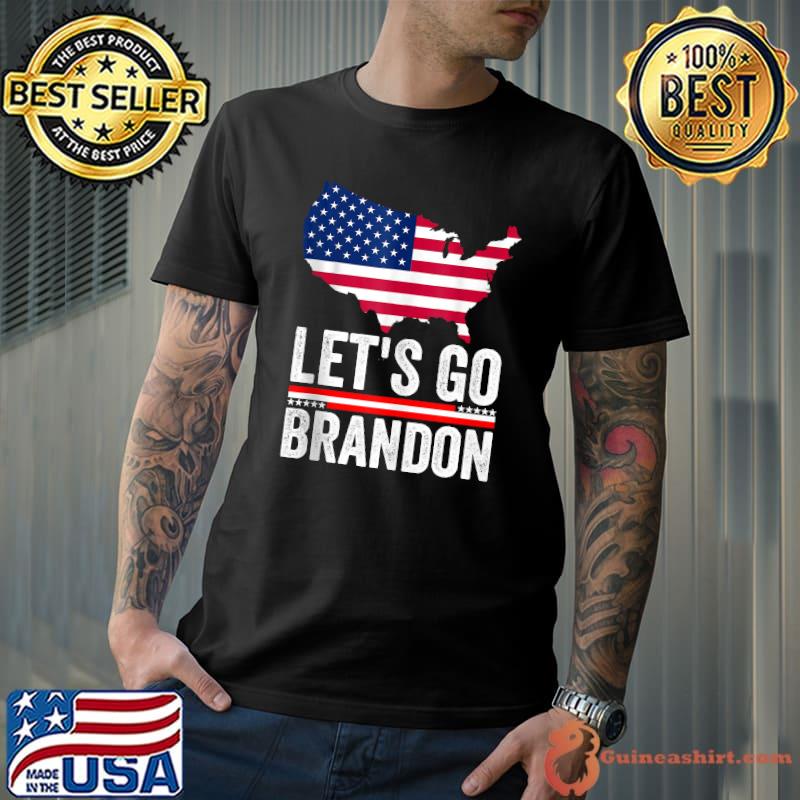 Let's Go Brandon Flag Sunglasses Funny Anti Bien Club T-Shirt Unisex