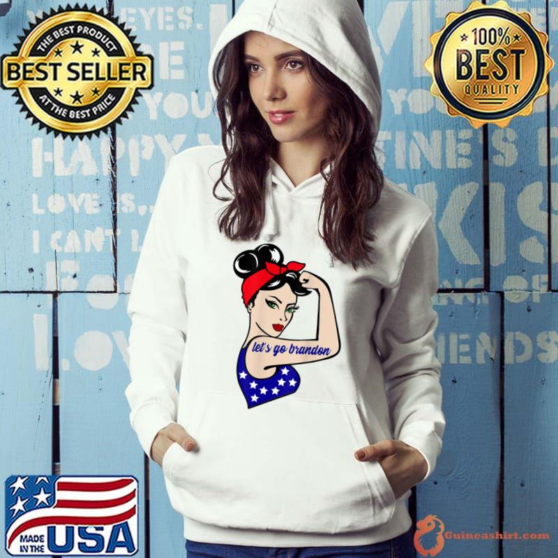 Let's Go Brandon USA Flag Conservative Republican Women Mem T-Shirt