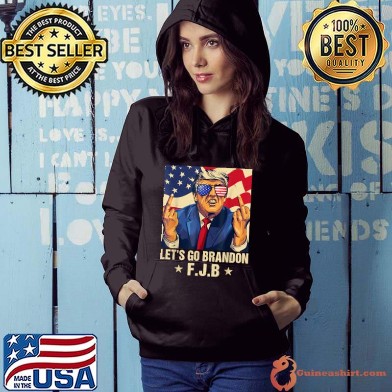 Let’s Go Brandon Trump Middle Finger Men Women T-Shirt