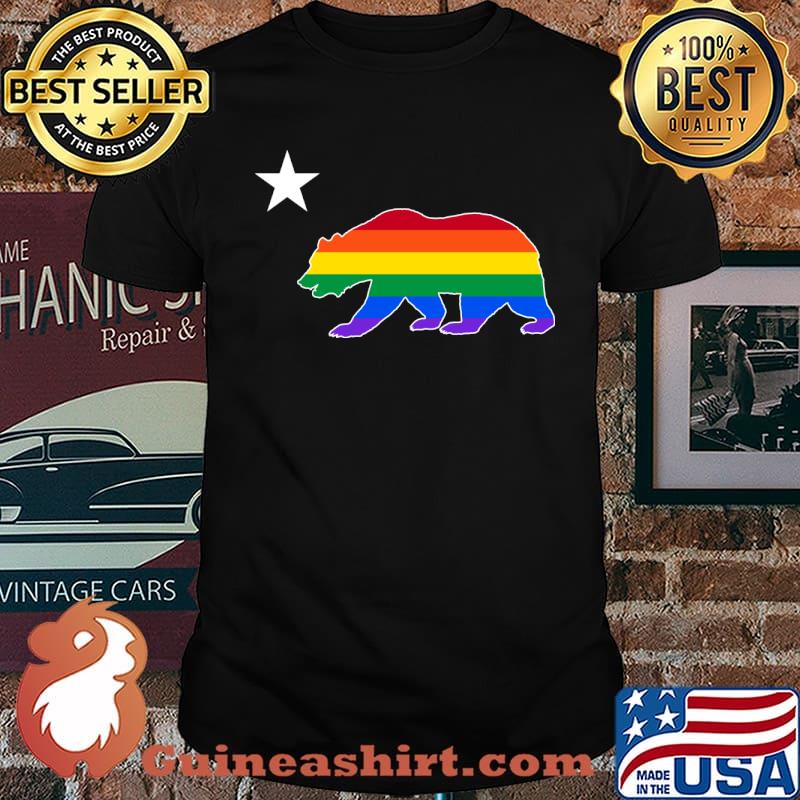 Lgbtq CALI BEAR - Rainbow T-Shirt