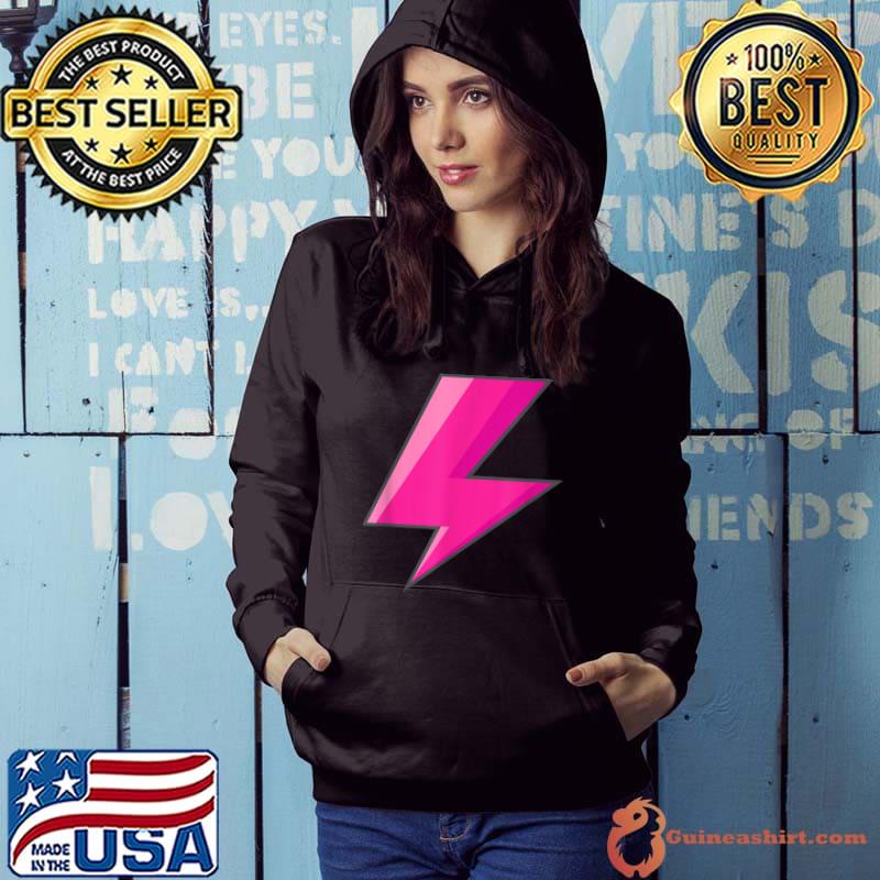 Lightning Bolt Pink Purple Graphic Easy Halloween Costume T-Shirt Hoodie
