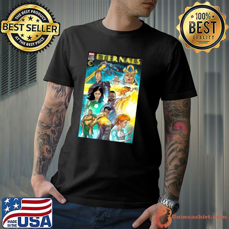 Marvel Eternals Galactic Group Shot Comic Shirt