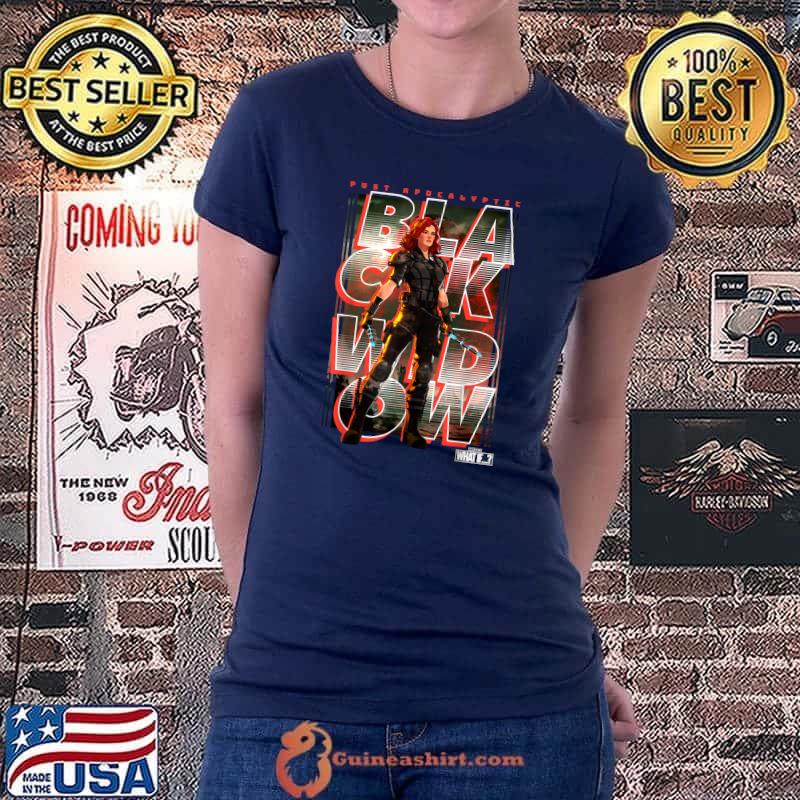 Marvel What If Black Widow Post Apocalyptic Text Stack T-Shirt Ladiestee