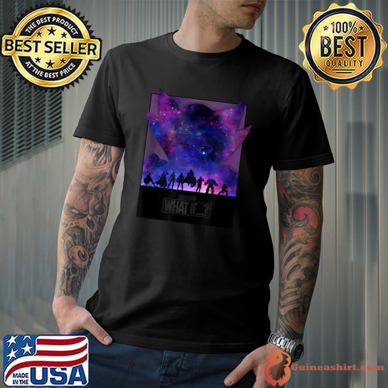 Marvel What If Group Shot Galactic Silhouette T-Shirt