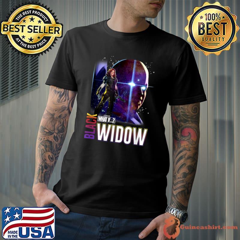 Marvel What If The Watcher Black Widow Galactic Poster T-Shirt