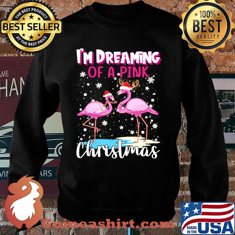 Matching Family I'm Dreaming Of A Pink Christmas Flamingo T-s Sweater