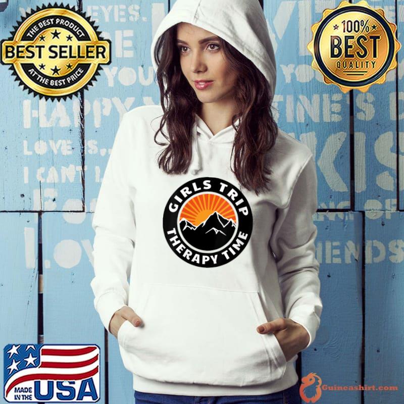 Matching Girls Trip Mountain Scene Therapy Time T-Shirt
