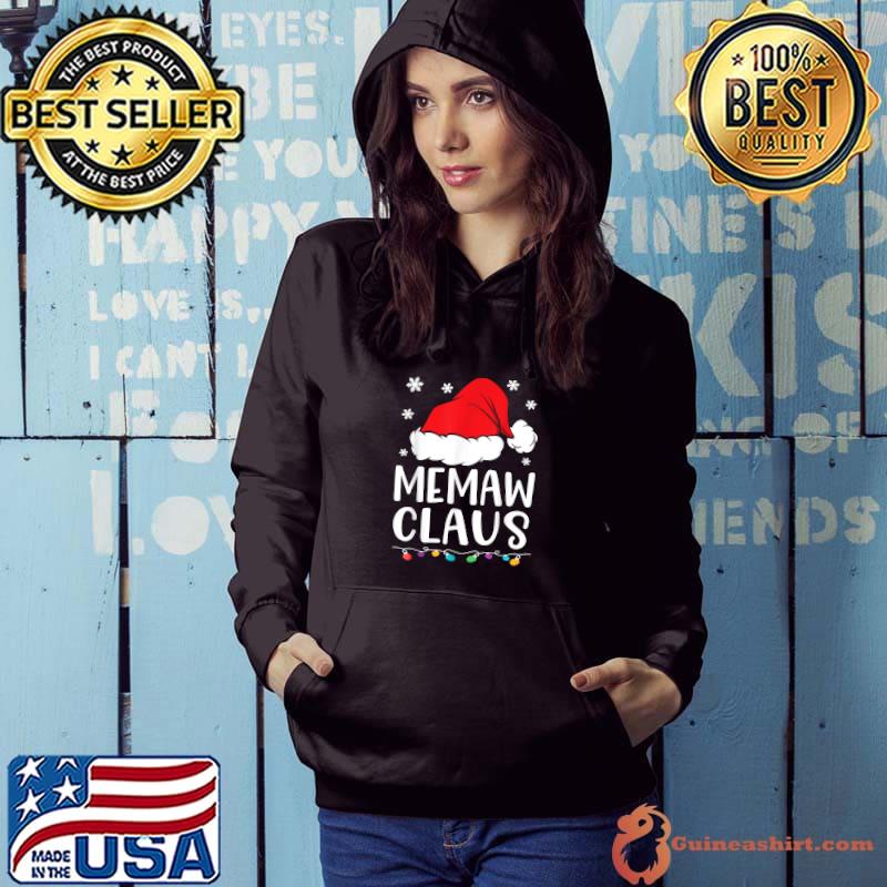 Memaw Claus Shirt, Family Matching Memaw Claus Pajama T-Shirt
