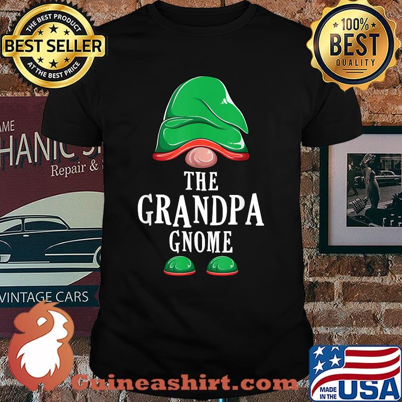 Mens The Grandpa Gnome Christmas Family Matching Group Costume T-Shirt