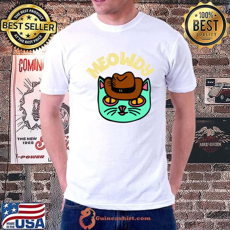 Meowdy Cowboy Cat Funny Cat Design Classic T-Shirt