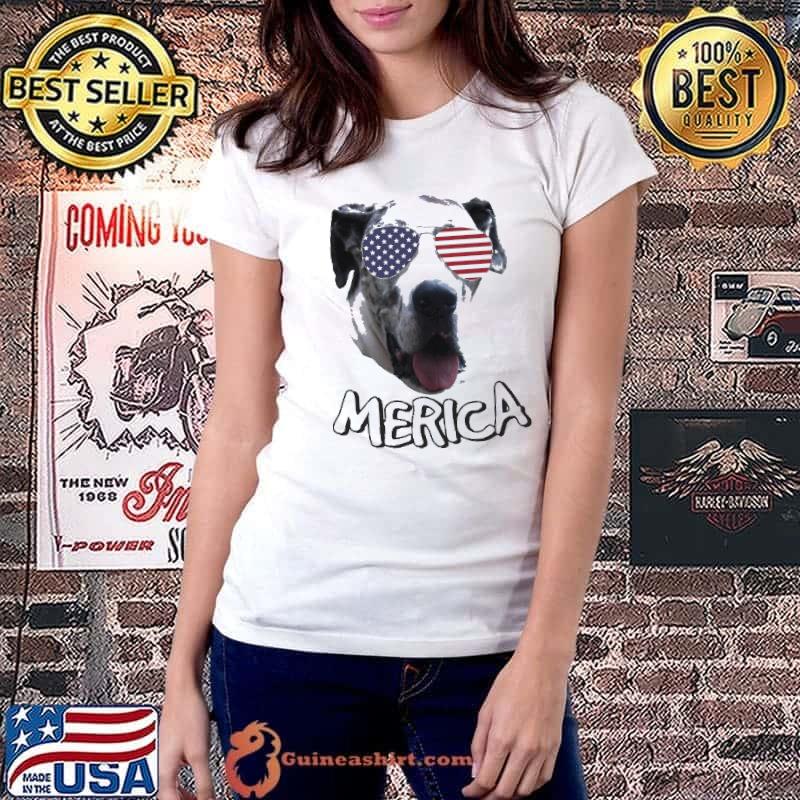 Merica Dog Independence Day 4Th Of July Shirt Ladiestee