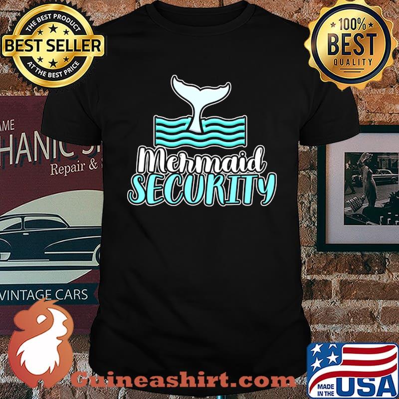 Mermaid Security Funny Merman Swimmer T-Shirt