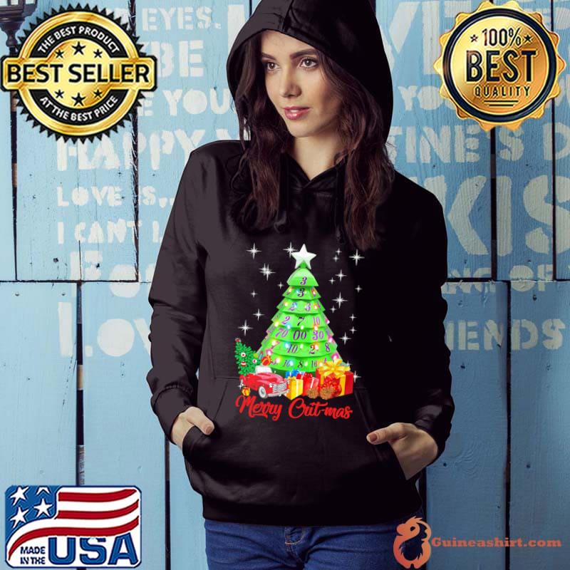 Merry christmas tree xmas number gift shirt