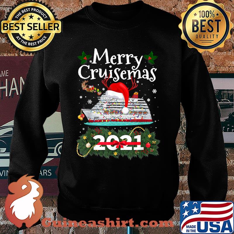 Merry Cruisemas 2021 Christmas Santa Reindeer Cruise Funny T-Shirt Sweater