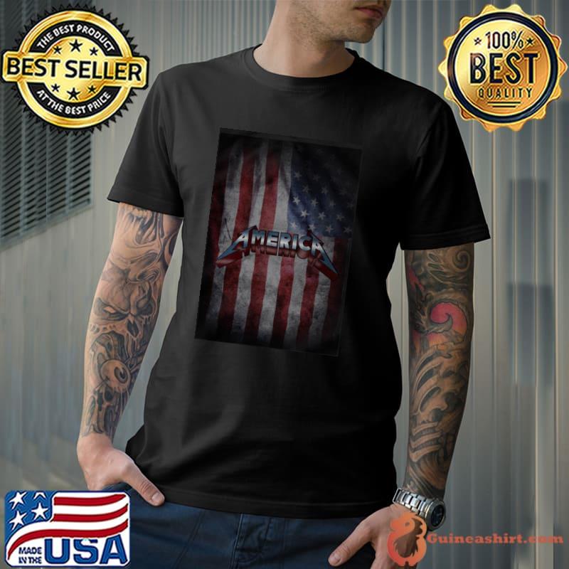 Metallic America Flag Shirt