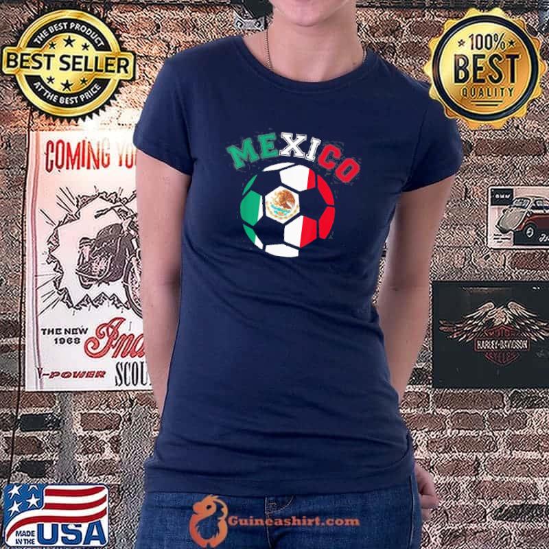Mexican Soccer Futbol Football Mexico Flag Shirt Ladiestee