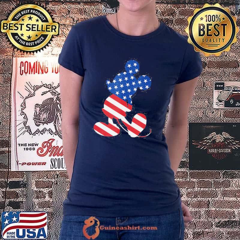 Mickey Mouse American Flag Usa Shirt