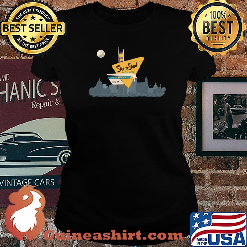 Mid Century Modern Sun n Sand Retro T-Shirt Laides tee