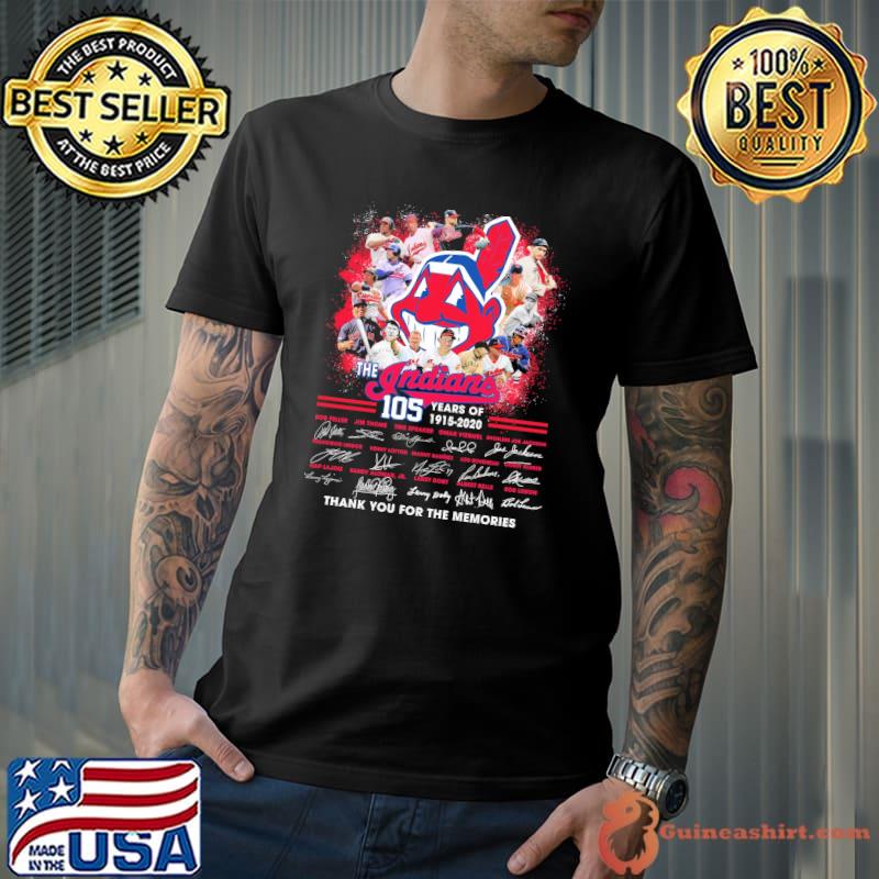 Mlb Cleveland Indians Anniversary Thank You For The Memories Shirt