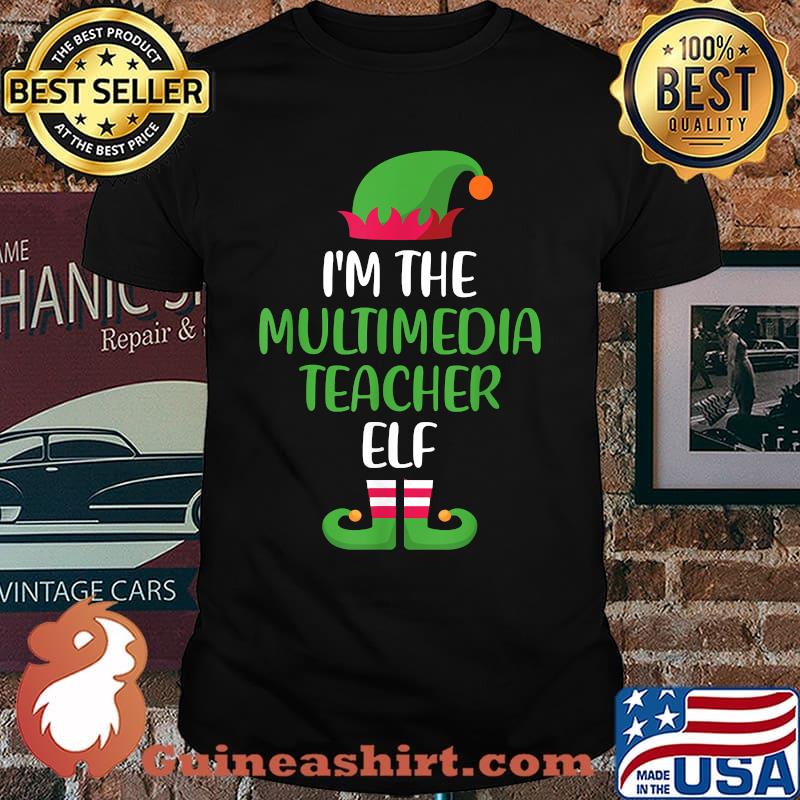 Multimedia Teacher Elf Christmas Family Matching group T-Shirt