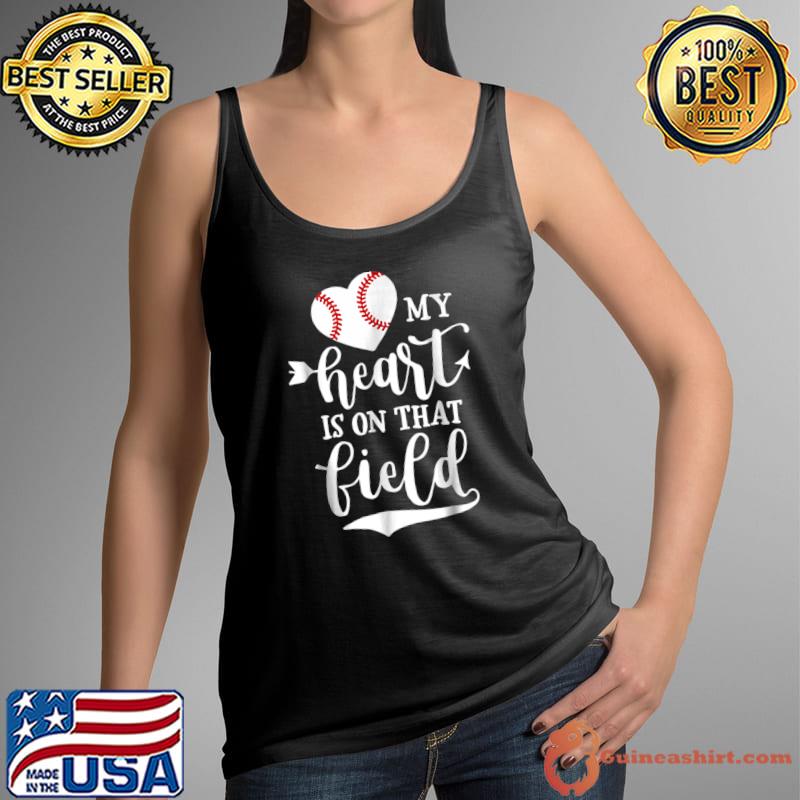 My Heart is on That Field Baseball Softball Mom Essential T-Shirt Tank Top