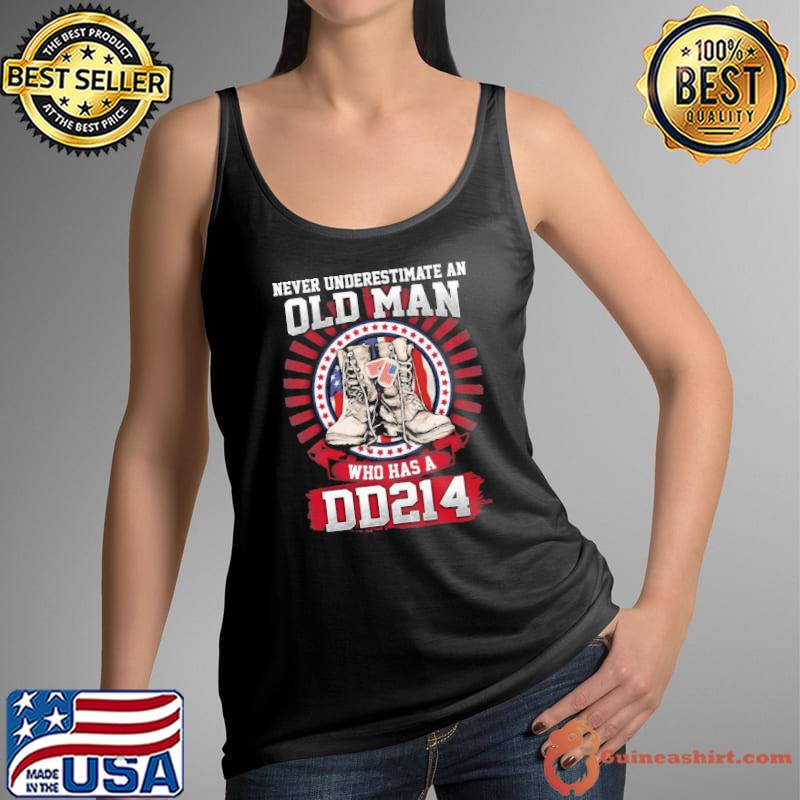 Never underestimate an old man who has a DD214 shoes s Tank Top