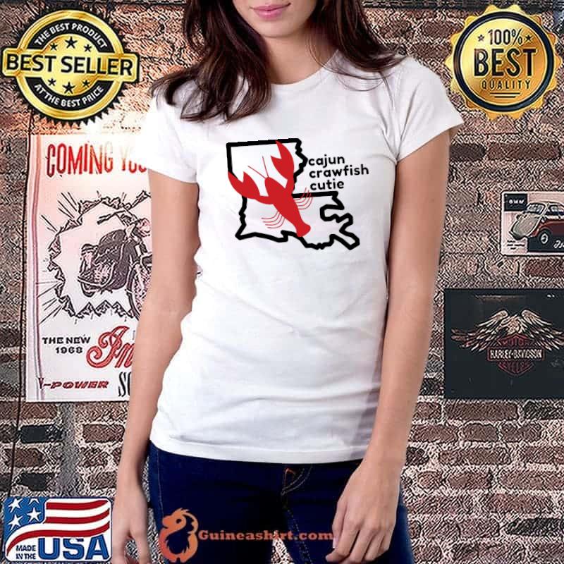 New Orleans Louisiana Crawfish Cajun Cutie T-Shirt Ladiestee
