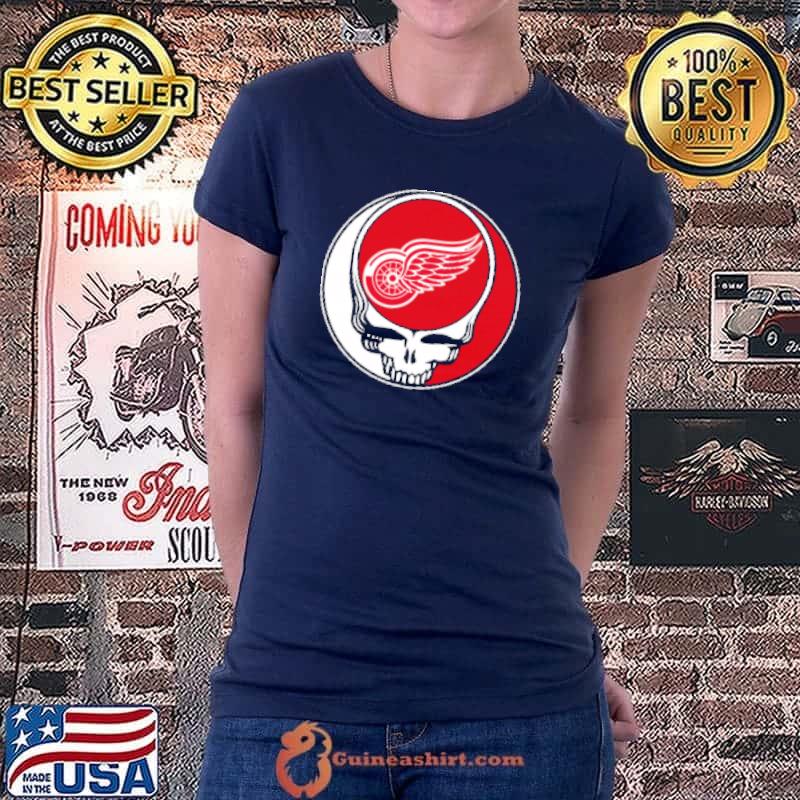 NHL Team Detroit Red Wings x Grateful Dead Logo Band Shirts, hoodie, sweater,  long sleeve and tank top