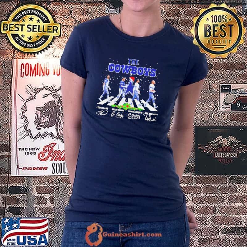 Nice the Dallas Cowboys abbey road Christmas signatures s Ladiestee