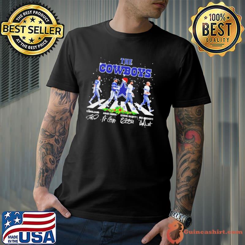 Nice the Dallas Cowboys abbey road Christmas signatures s Unisex