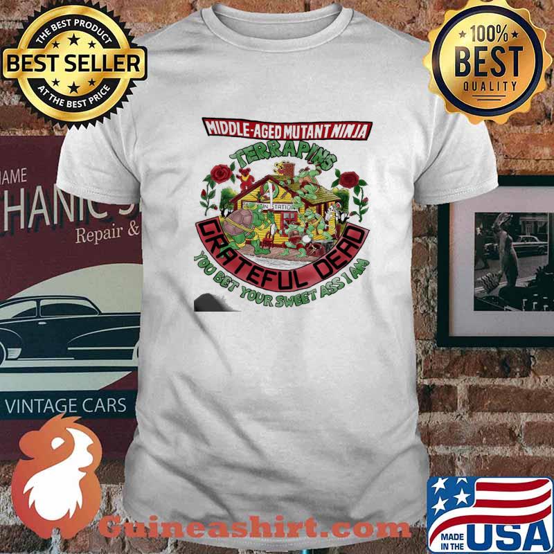 Ninja Turtles Middle Aged Mutant Ninja Terrapins Crateful Dead Shirt