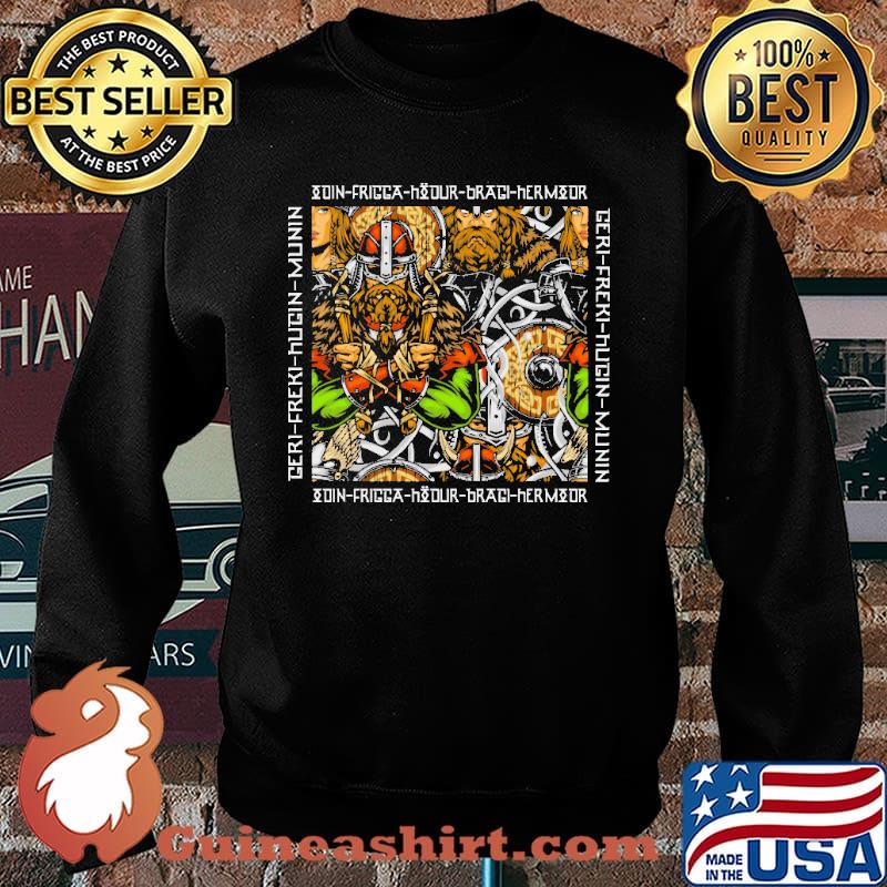 Odin frigga hour bragi armour geri freki hugin munin s Sweater