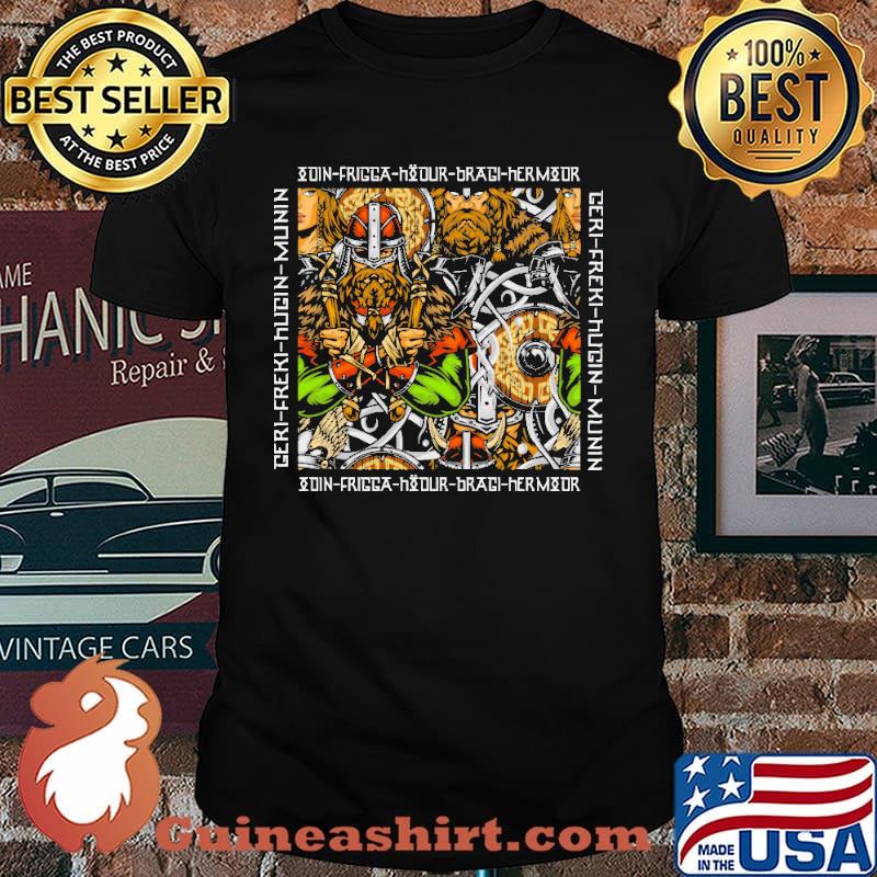 Odin frigga hour bragi armour geri freki hugin munin shirt