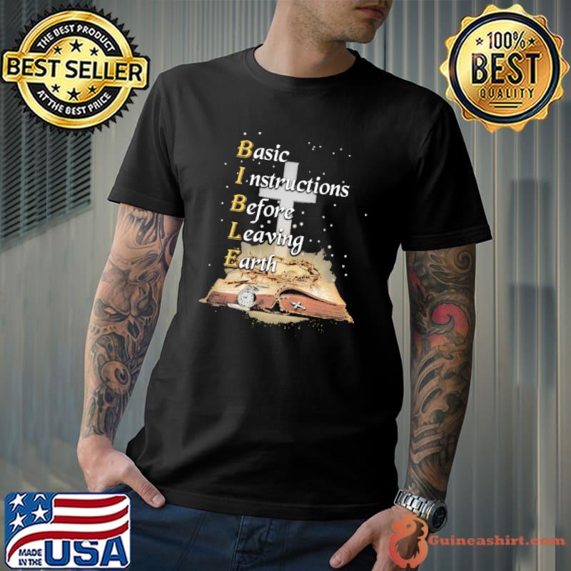 Official jesus Basic Instructions Before Leaving Earth Shirt