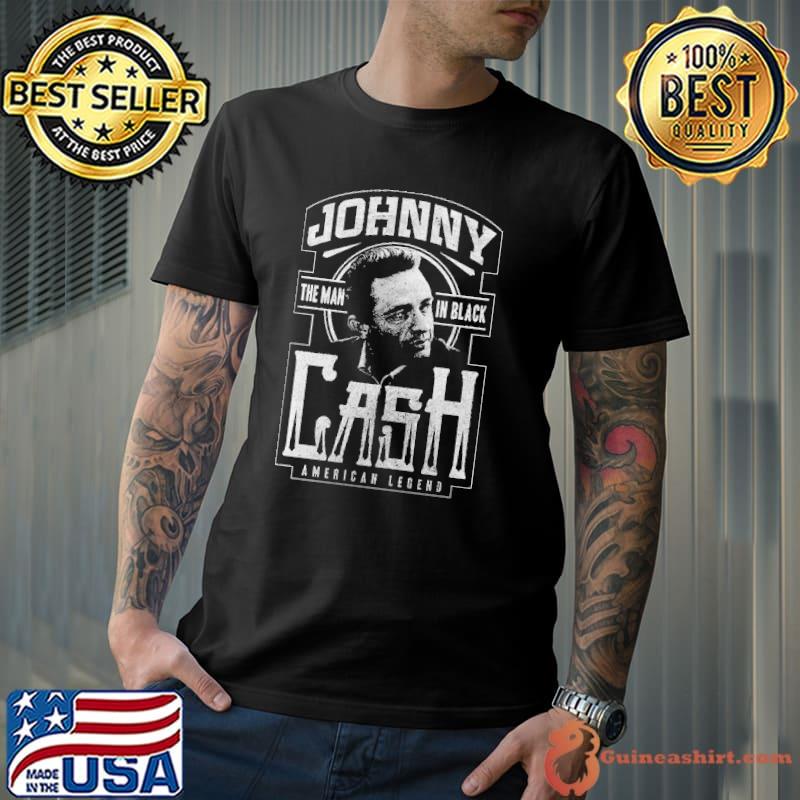Official johnny Cash The Man In Black American Legend Shirt