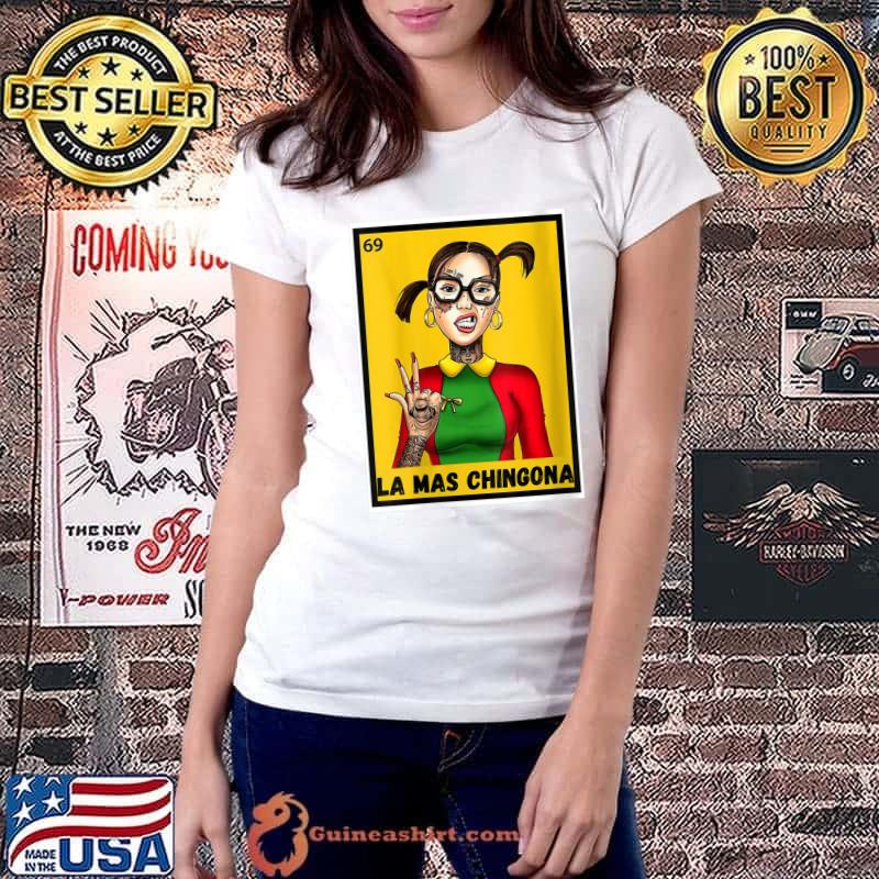 Official la Toxica Lottery Card Funny Tattoos Girls VintageT-Shirt Ladiestee
