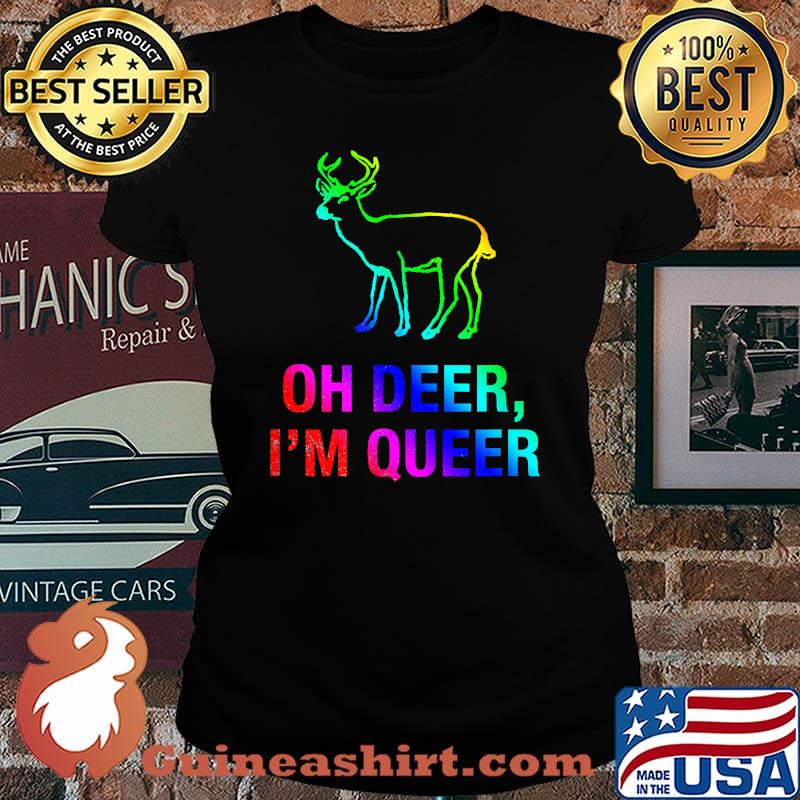 Oh Deer I'm Queer LGBT Gay Pride T-Shirt Laides tee