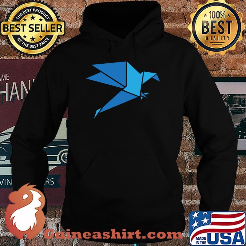 Origami blue bird T-Shirt Hoodie