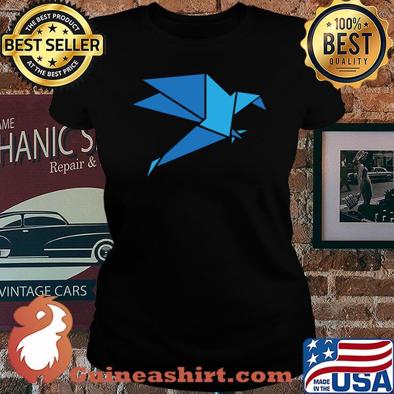 Origami blue bird T-Shirt Laides tee