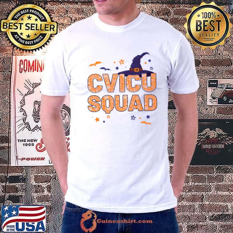 Original cVICU Squad Witch Hat CVICU Nurse Crew Halloween Matching Premium T-Shirt