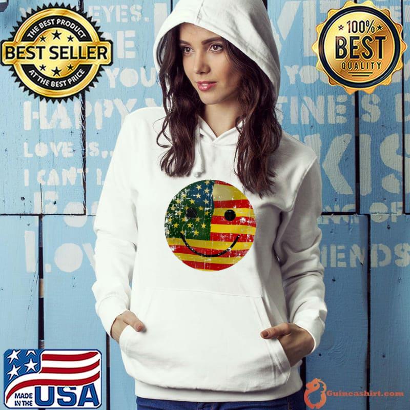 Patriotic Smiley Face Usa Flag 4Th Of July Shirt